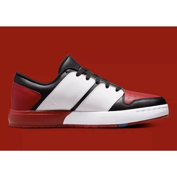 Nike Air Jordan NU Retro 1 Low Varsity Red Black Sneakers DV5141-601 Mens Sz 15 - Picture 2 of 12